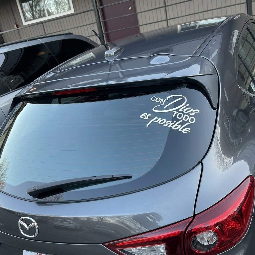 D - Decal - Con Dios Todo es Posible