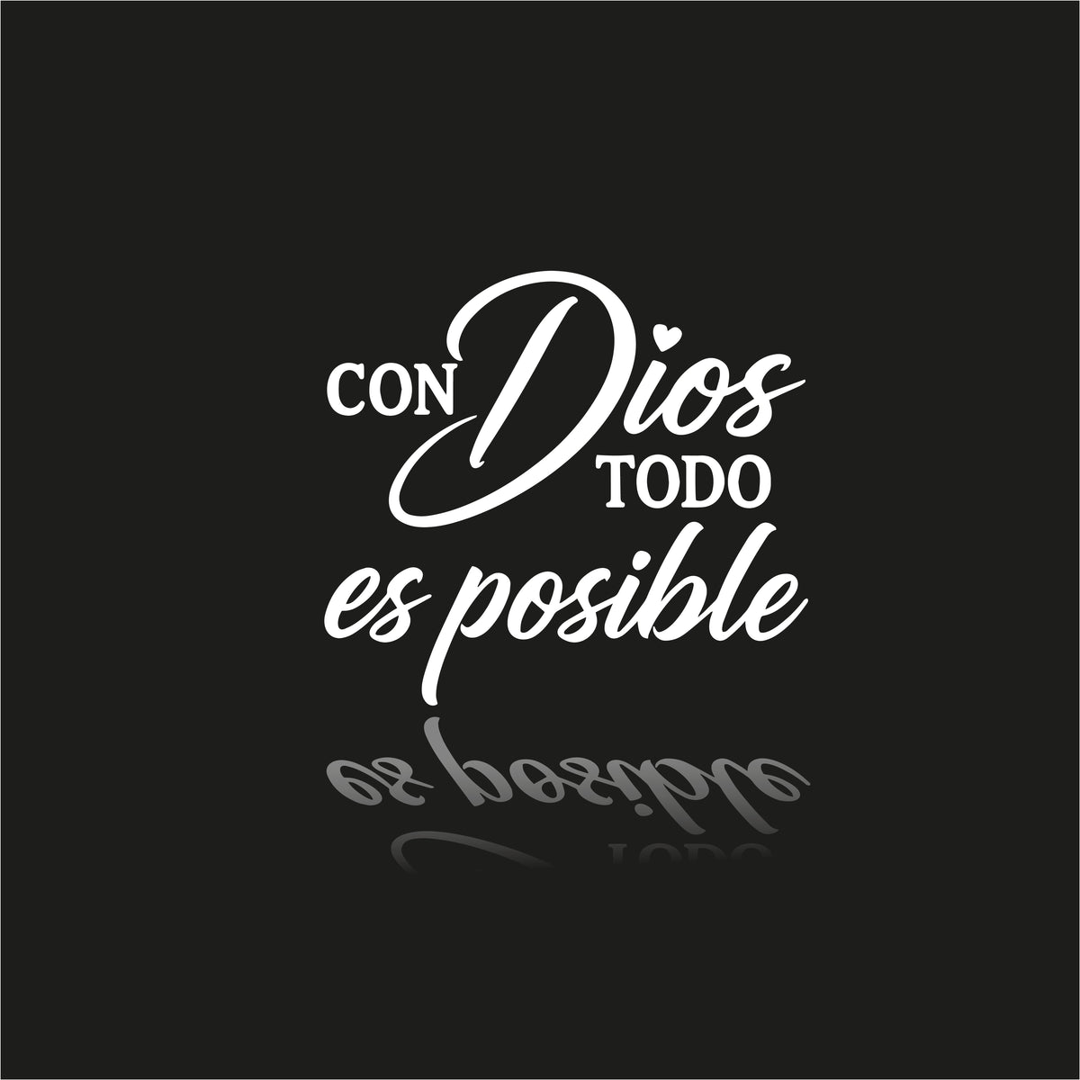 D - Decal - Con Dios Todo es Posible